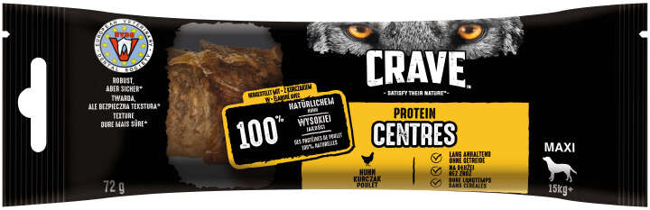 CRAVE Hundeleckerli Protein Maxi Centres mit Huhn